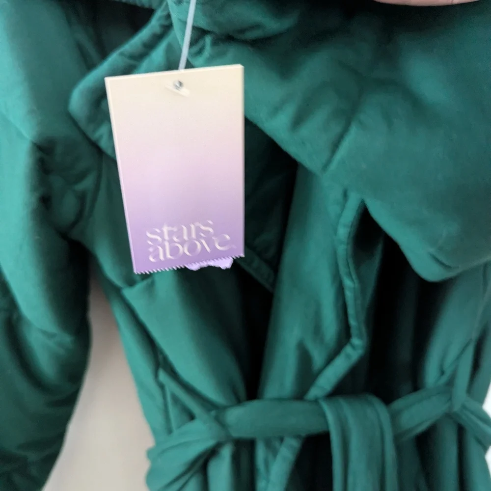 stars above quilted green robe nwt xl/xxl - Picture 6 of 9